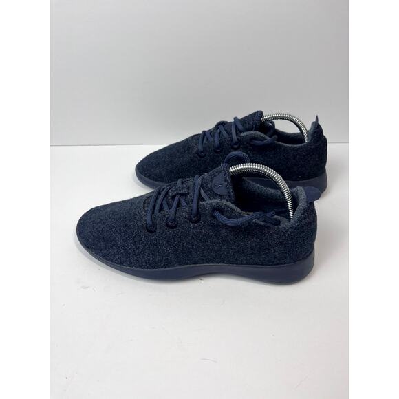 ALLBIRDS Womens W10 0619 NV1 Navy Blue Wool Lightweight Comfort Walking Shoe - Picture 3 of 12